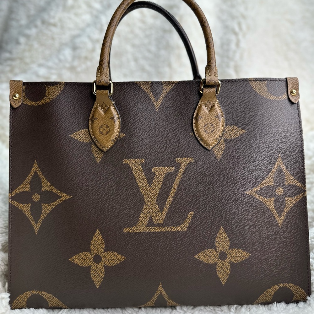 Louis Vuitton On The Go Reverse Monogram Tote Bag